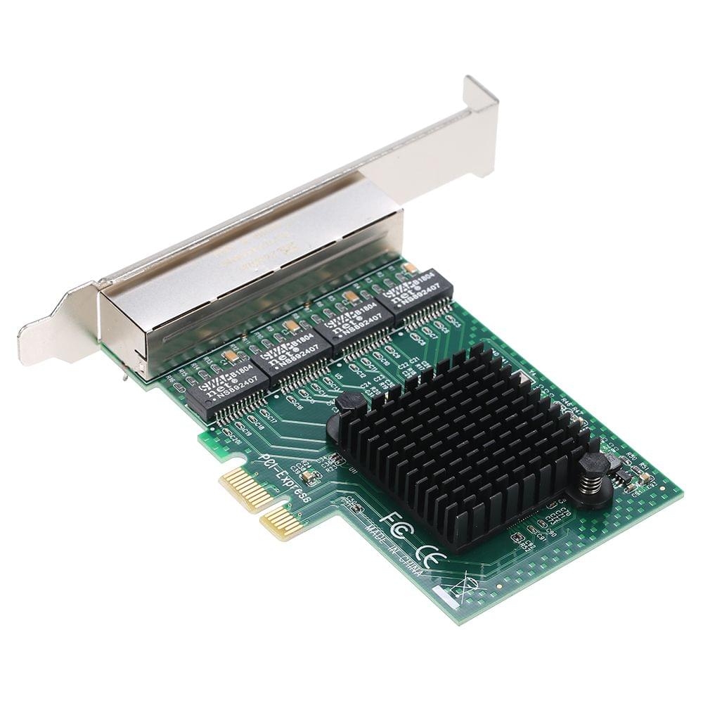 Network Server Card 4 Ports Gigabit 1000M PCI-E Ethernet