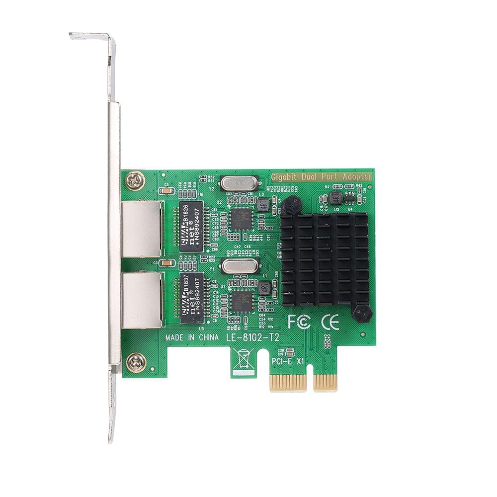 Network Server Card 2 Ports Gigabit 1000M PCI-E Ethernet
