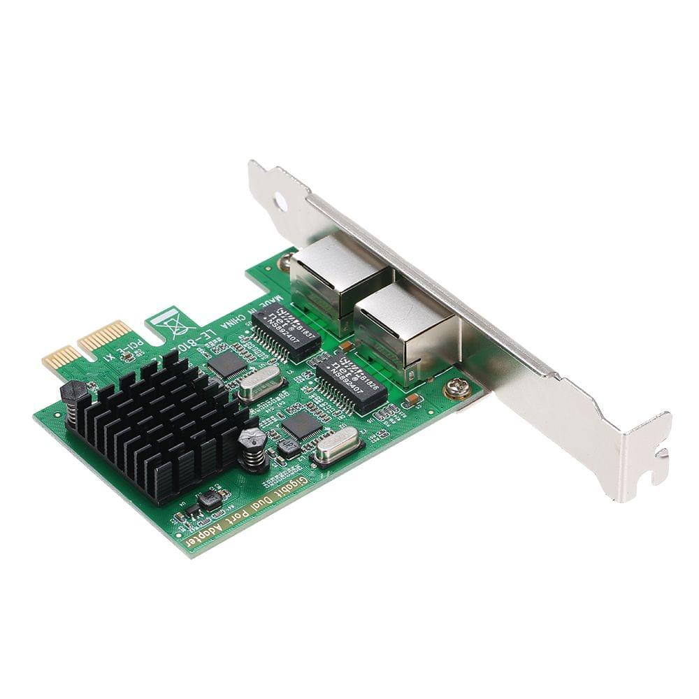 Network Server Card 2 Ports Gigabit 1000M PCI-E Ethernet