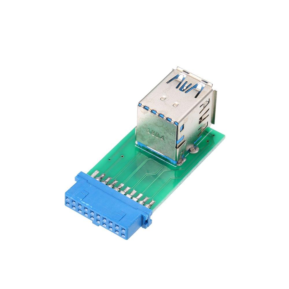 Dual USB 3.0 Type-A Female to Motherboard Adapter Card