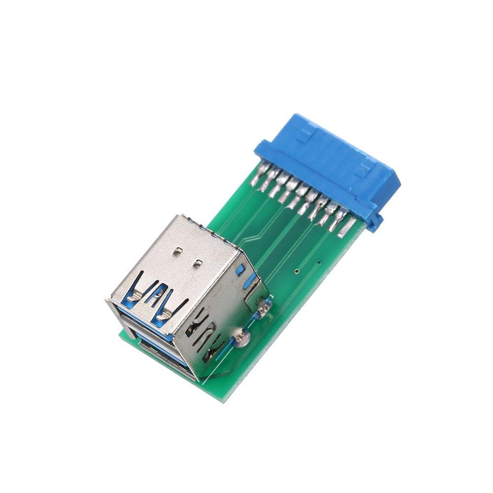 Dual USB 3.0 Type-A Female to Motherboard Adapter Card
