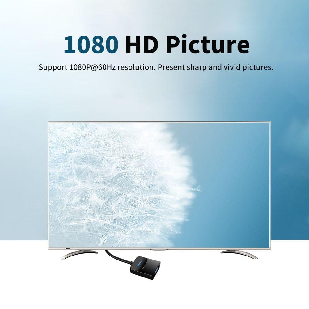 Vention DP to VGA Adapter Displayport to VGA Female HD 1080P