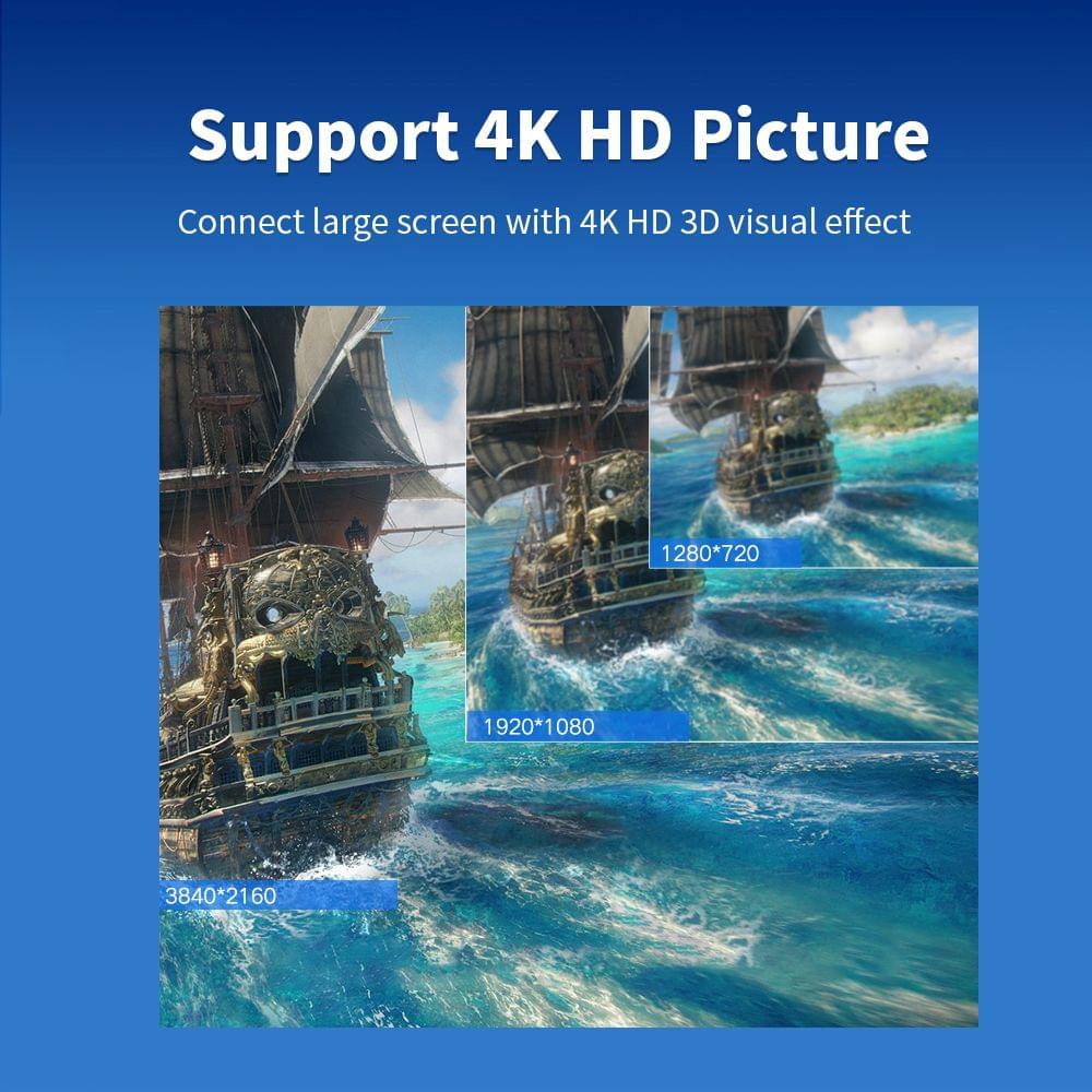 HD Cable High Speed 4K 3D Gold-plated Connectors Support - 0.5m