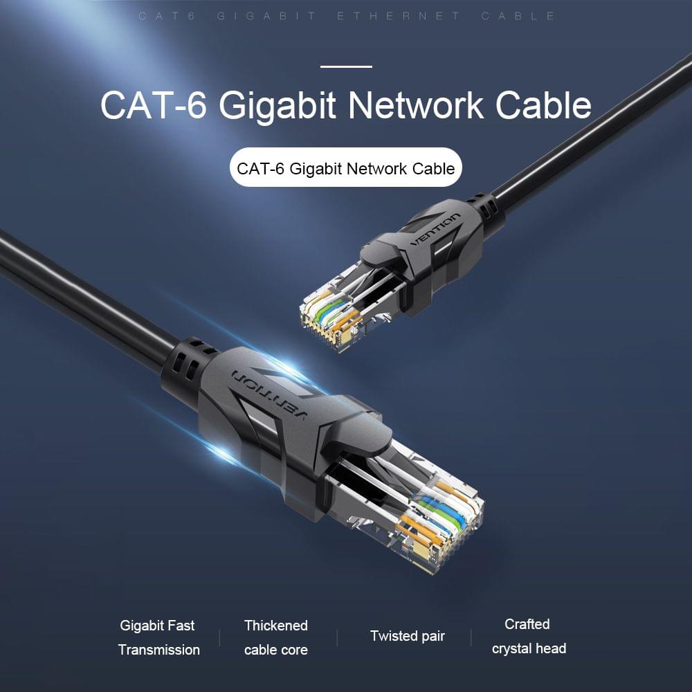VENTION Cat 6 Ethernet Cable Gigabit Fast Speed Flat Network