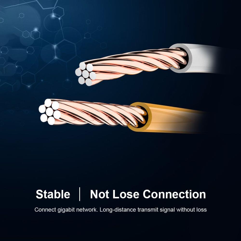 VENTION Cat 6 Ethernet Cable Gigabit Fast Speed Flat Network - 1.5m
