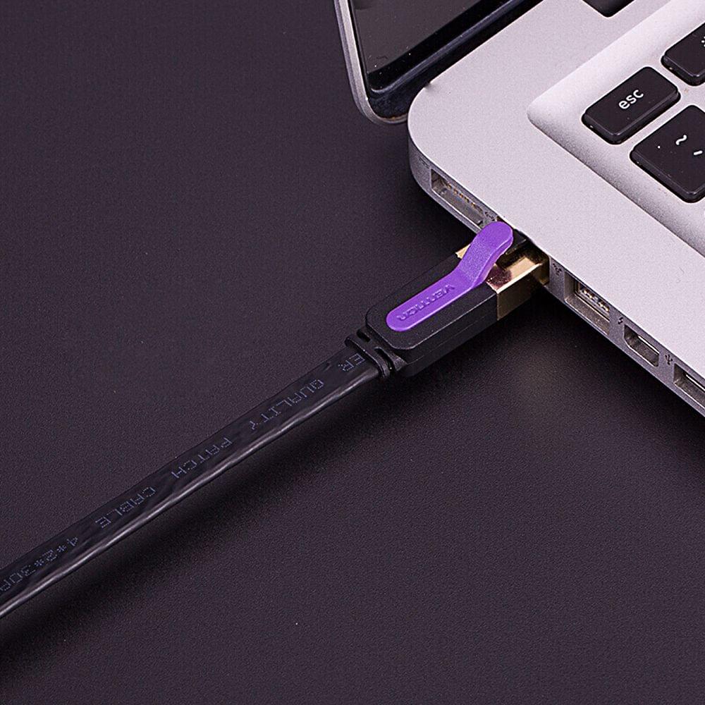 VENTION Cat 7 Ethernet Cable 10 Gigabit Fast Speed Flat - 2m