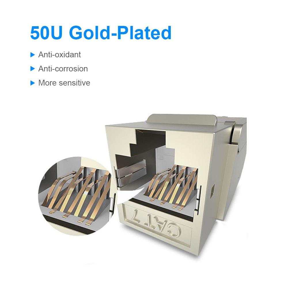 VENTION CAT7 Network Cable Coupler 10Gigabit RJ45 Coupler