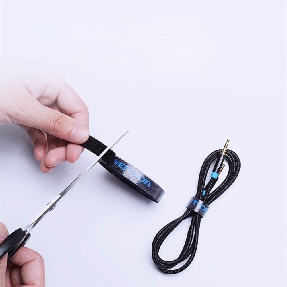 Vention Cable Organizer Computer Wire Manager with Fastener - 1m