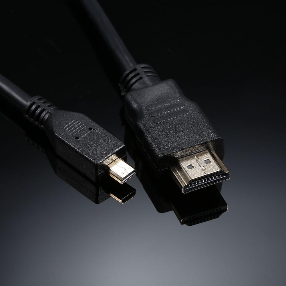 Micro HD to HD Adapter 1080P HD Converter Cable Gold-plated