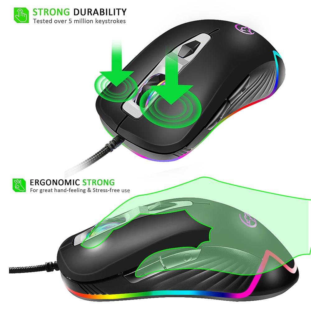 G818 Mouse Gaming Wired Mouse Optical Portable Mouse 3200