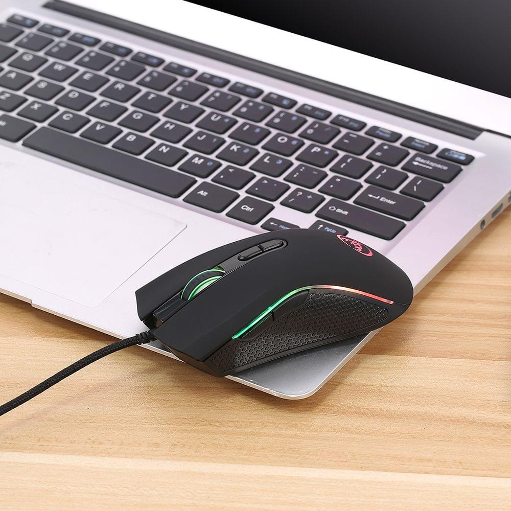HXSJ A869 Wired Gaming Mouse 3200DPI 7 Buttons 7 Color LED