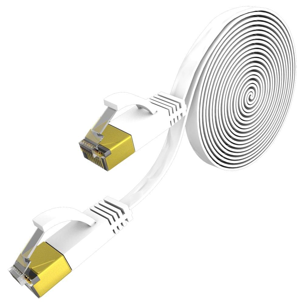 CAT 7 Ethernet Computer Internet Flat Lan Network RJ45 - 1