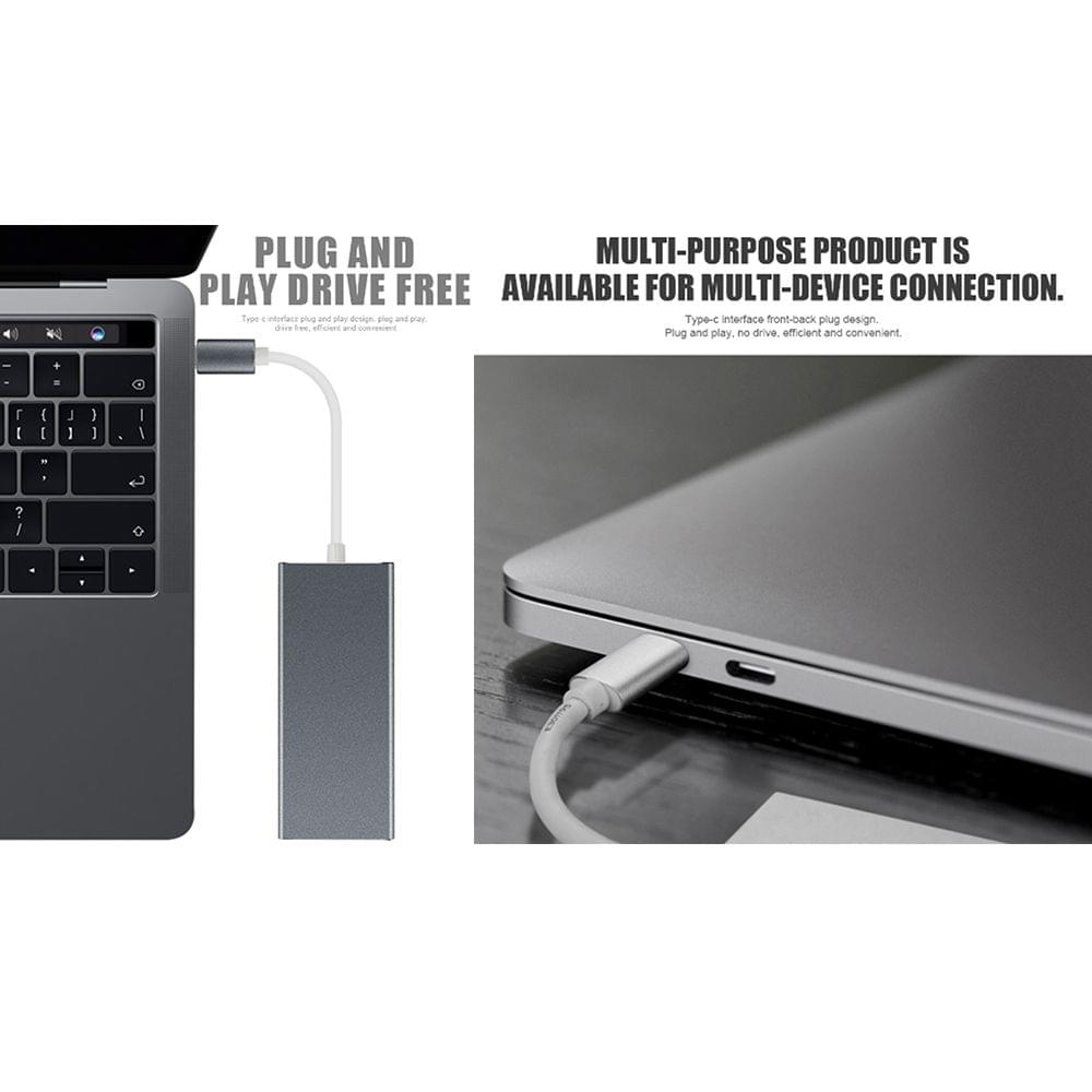 7-in-1 Multifunctional USB Type C Hub with Power Delivery 4K