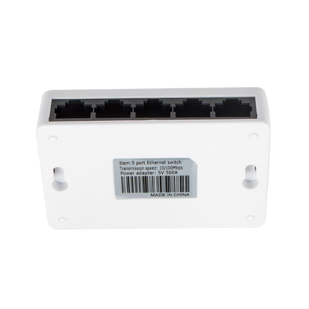 Network Switch 5 Ports Fast Ethernet 10/100Mbps LAN RJ45 - EU Plug