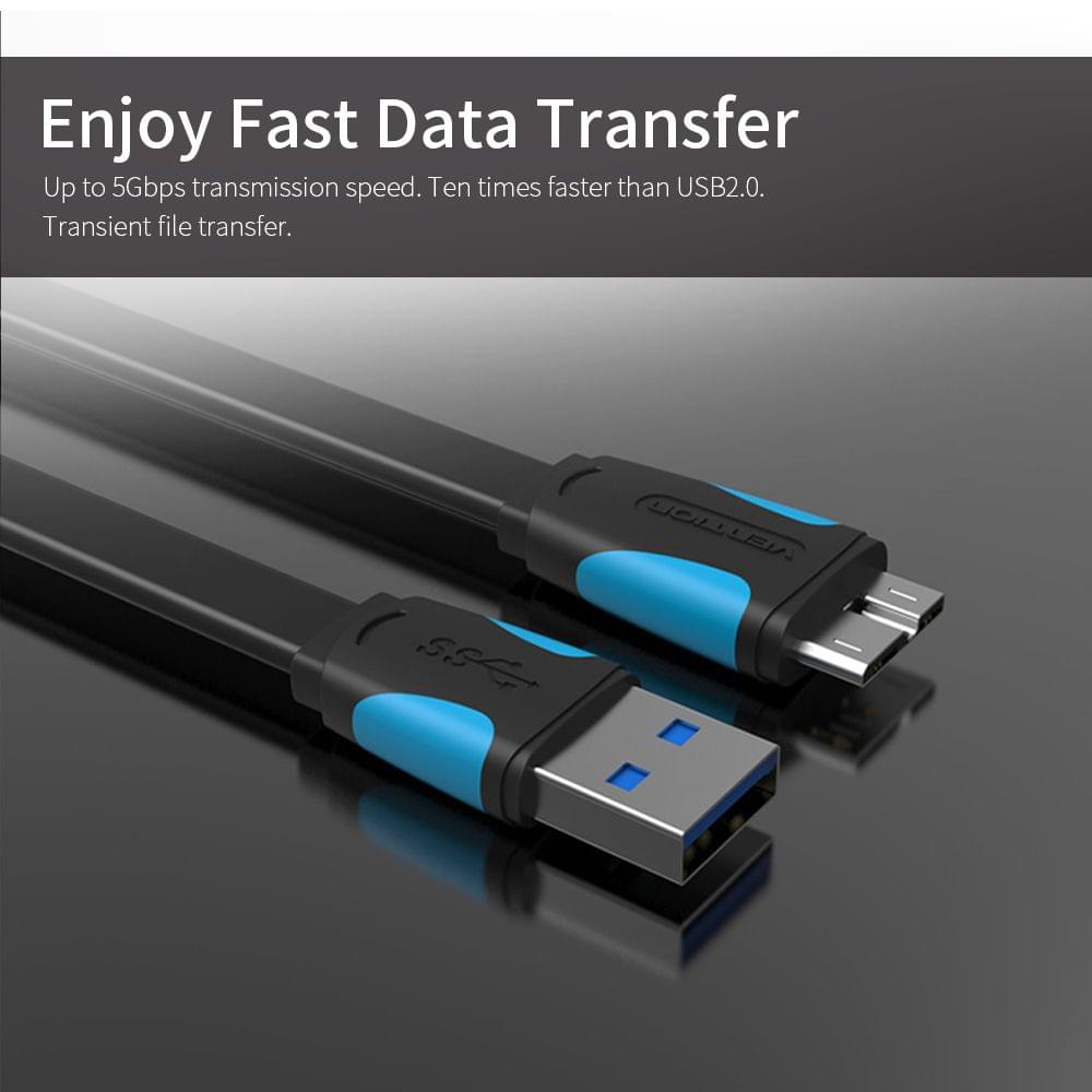 Vention USB Type A Male to Micro B Cable Super Speed USB3.0 - 1m