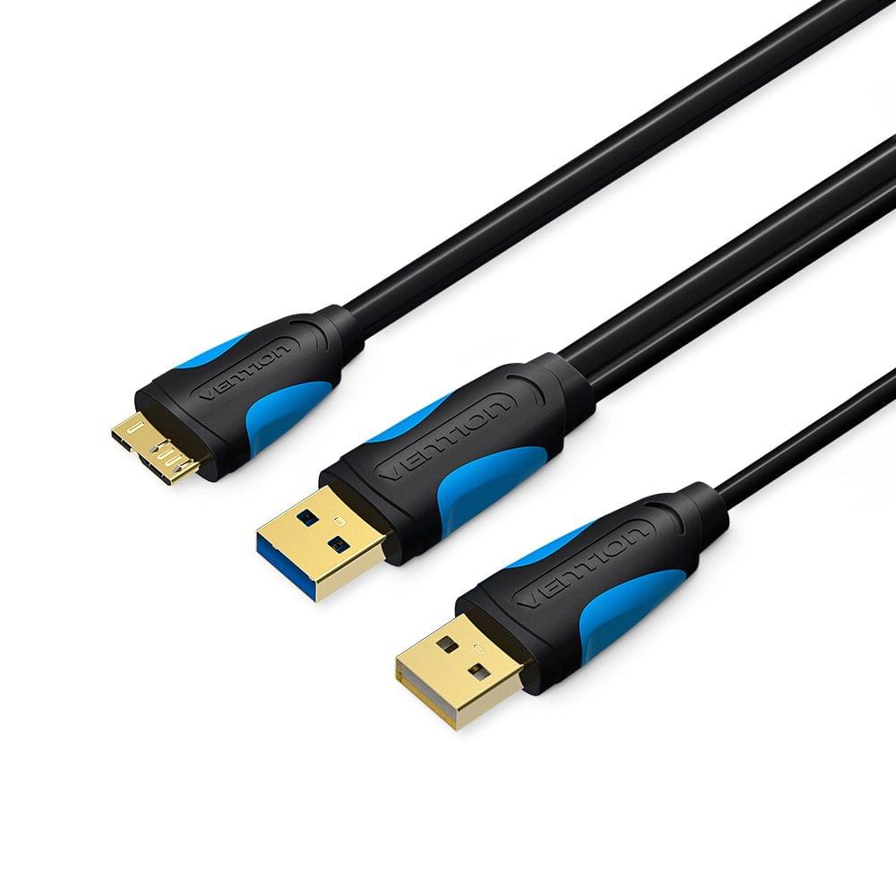 Vention USB Type A Male to Micro B Cable Super Speed USB3.0 - 0.5m