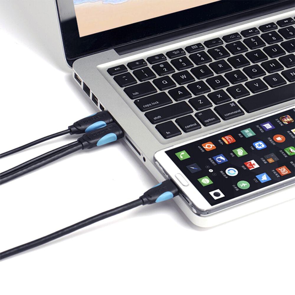 Vention USB Type A Male to Micro B Cable Super Speed USB3.0 - 0.5m