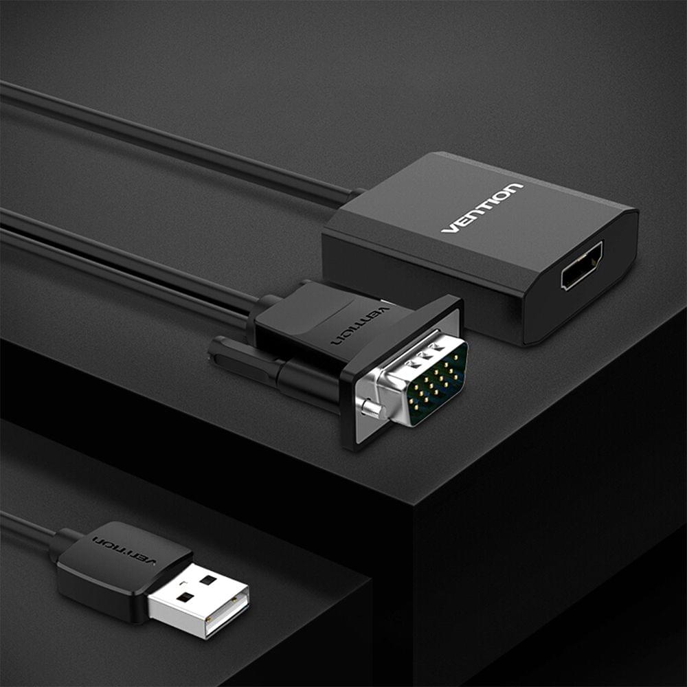 VENTION VGA to HD Adapter with USB2.0 and Audio Jack and - 0.5m