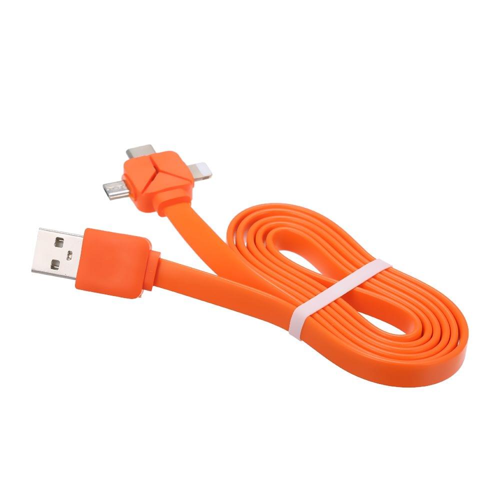 3 in 1 Charging Cable Data Cable Lighting Noodle Cables