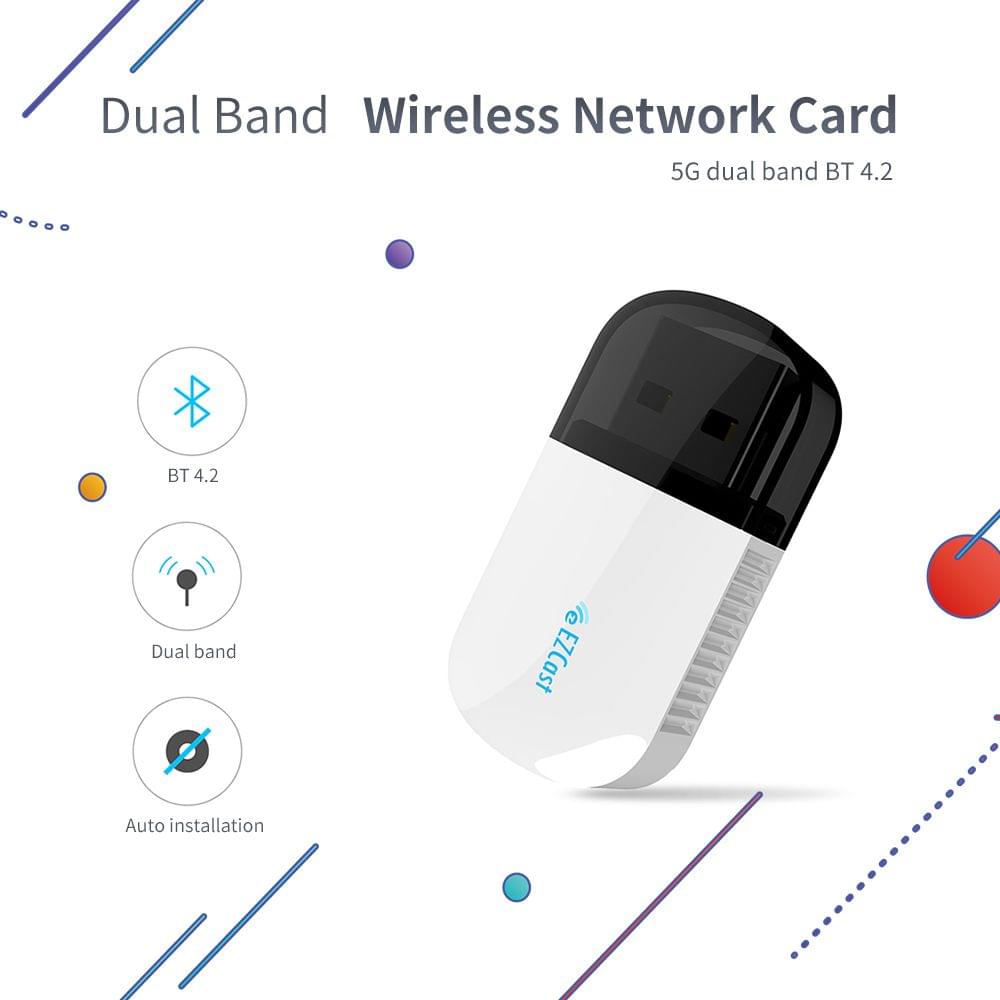 Wireless Network Card 2.4G & 5G USB Dual Band Network Card