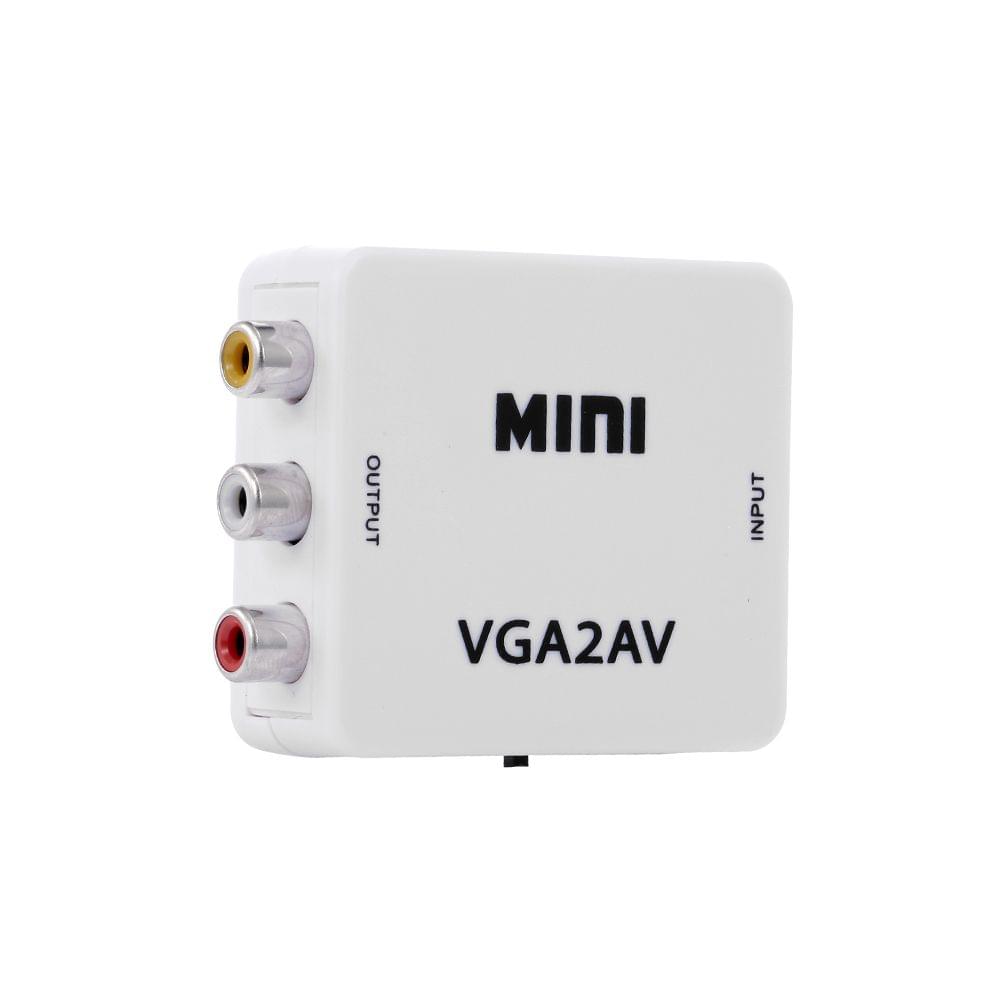 VGA to AV Adapter Mini VGA to AV Converter ABS Shell Video