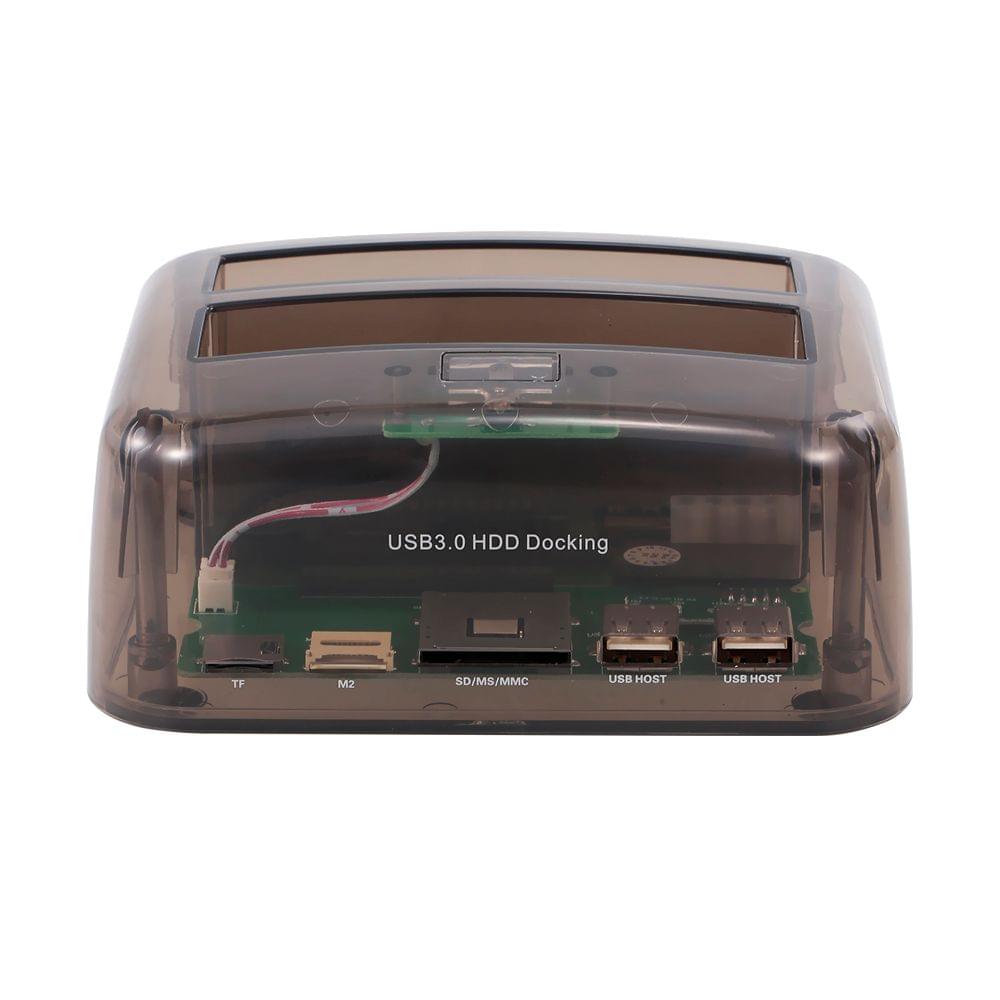 Hard Drive Docking Station USB 3.0 to 2.5/3.5inch IDE&SATA - EU Plug