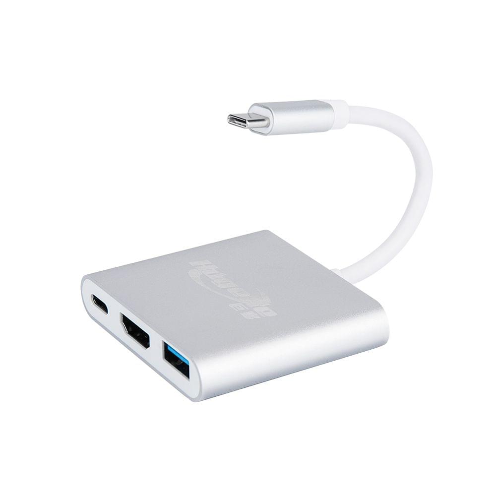 Hugeke 3 in 1 Type-C Expansion Hub USB C to HD/USB3.0/PD