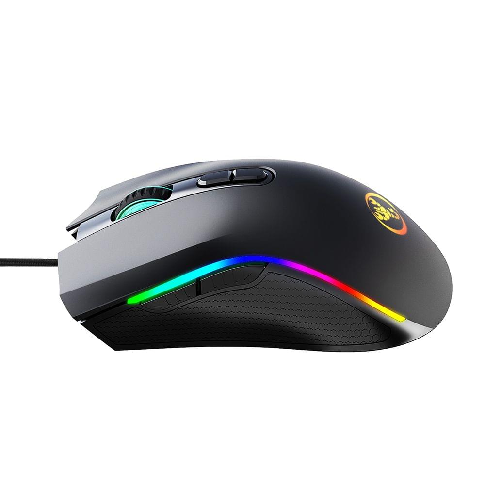 HXSJ Colorful Luminous Gaming Mouse Wired Mouse Six