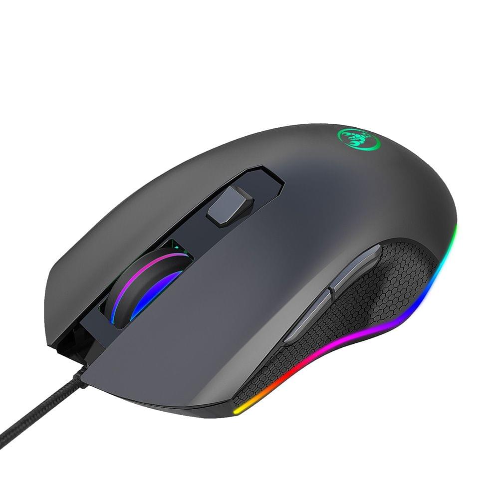 HXSJ 6400DPI Wired Gaming Mouse Four Adjustable DPI RGB
