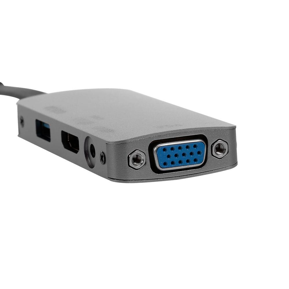 USB3.1 Type-C to HD VGA USB2.0 Converter with Audio Jack for