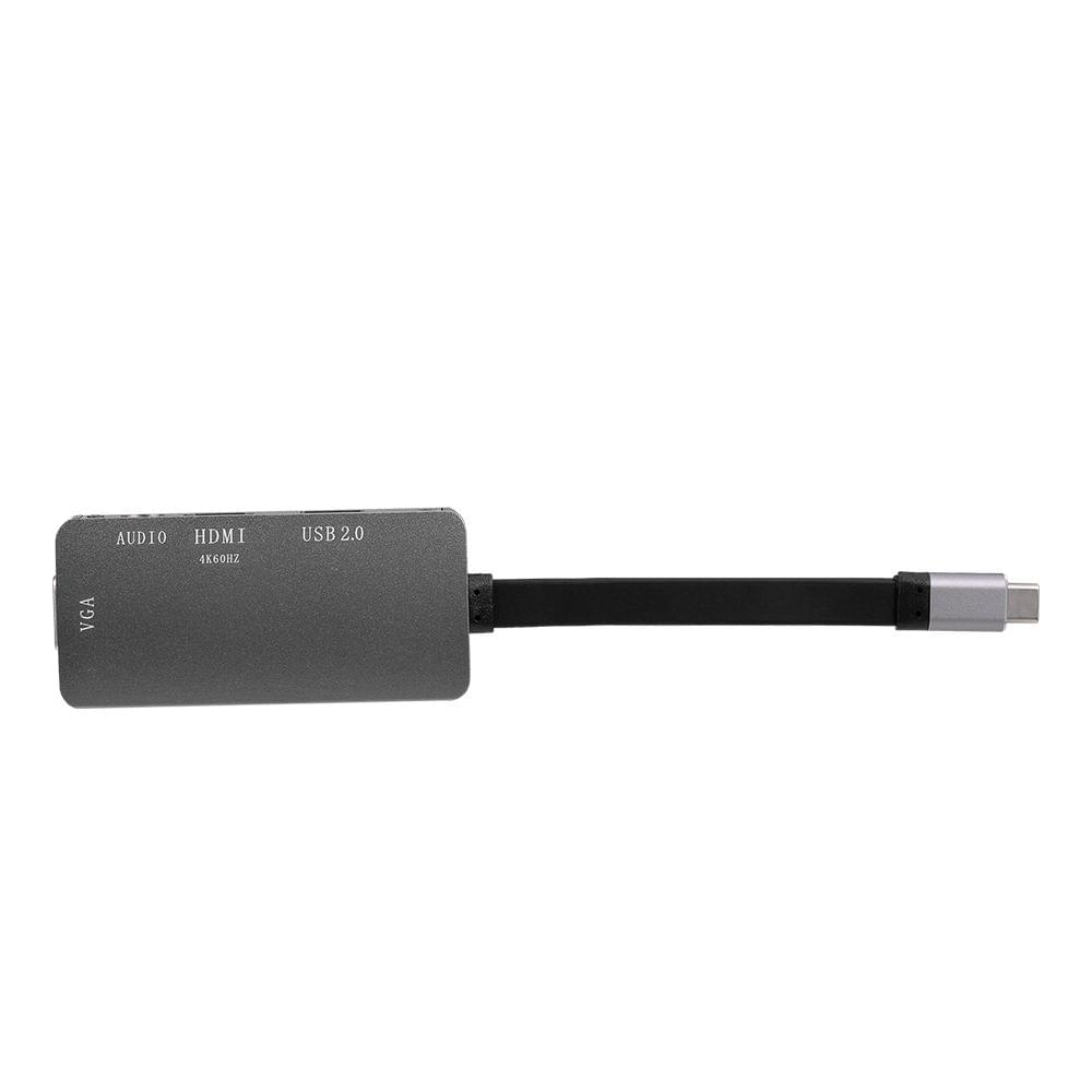 USB3.1 Type-C to HD VGA USB2.0 Converter with Audio Jack for