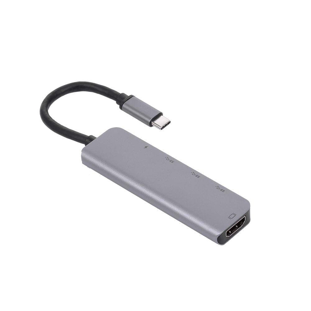 5-Port 5IN1 Type-C to PD USB*2 HDTV TypeC Adapter