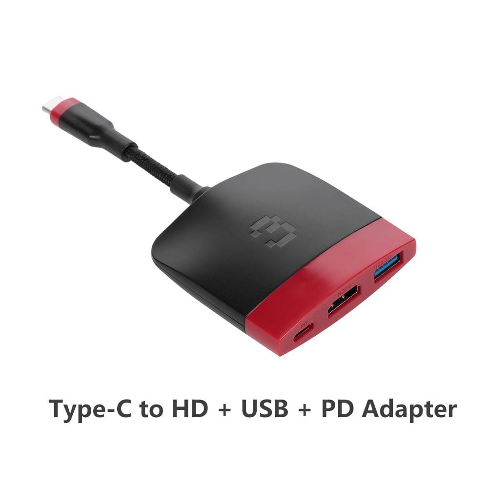 3in1 Type-C Converter Type-C to HD + USB + PD 60HZ Adapter