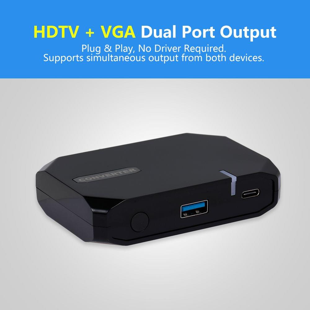 2 in 1 Screen Mirroring Video Converter HD VGA Wireless