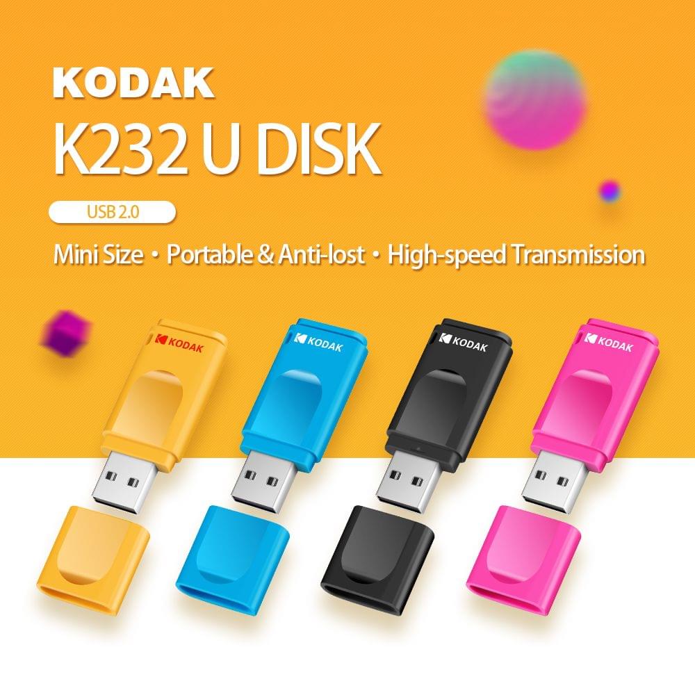KODAK K232 32GB Blue Slim U Disk Portable USB 2.0 High-speed - 32GB