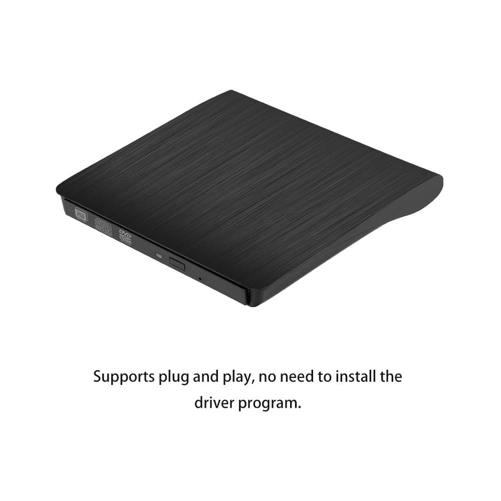 USB 3.0 Pop-up Mobile External DVD-RW Portable Drive ODD - Black