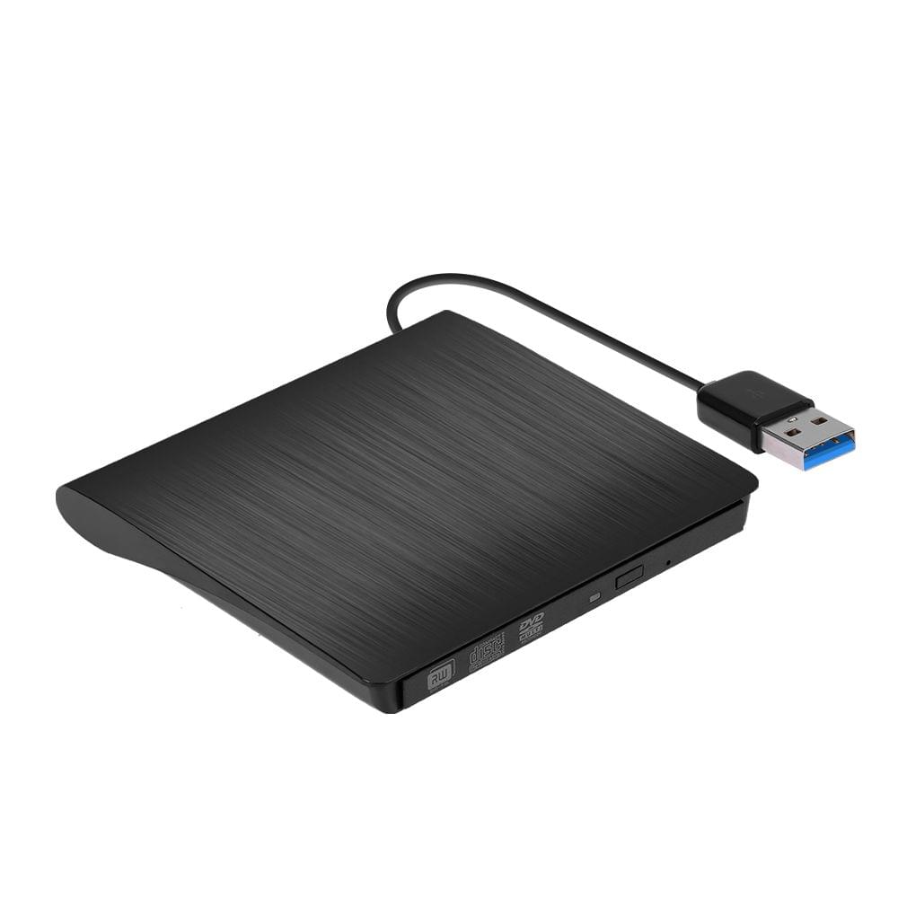 USB 3.0 Pop-up Mobile External DVD-RW Portable Drive ODD - Black