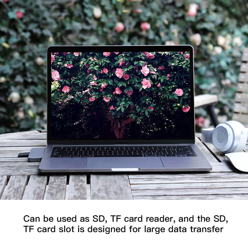 5IN1 Multi-port USB-C HUB to USB 3.0 Type-C Converter