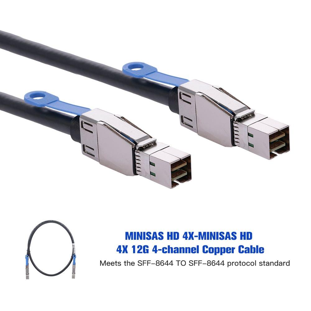 MINISAS HD 4X-MINISAS HD 4X 12G 4-channel High Speed - 1m