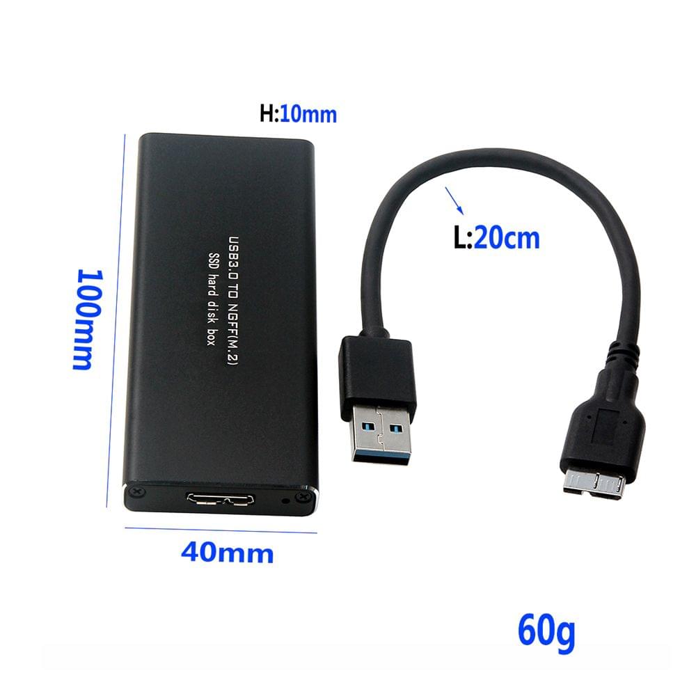 Hard Disk Case M.2 NGFF to USB3.0 SSD Adapter External Hard