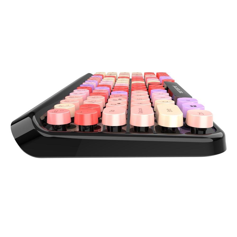 LD-KB203 Wireless BT Punk Keyboard 84 Keys Round Key Cap