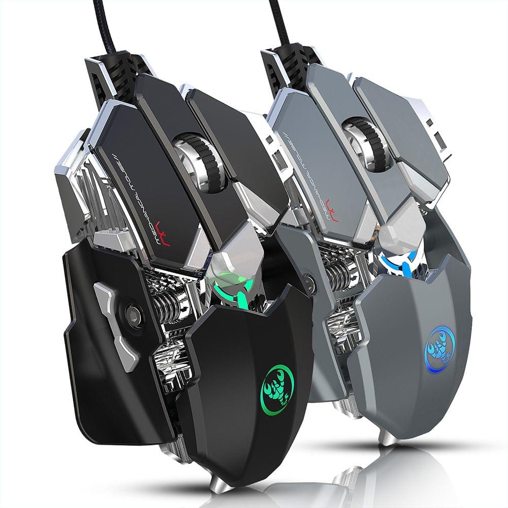 HXSJ J600 Wired Gaming Mouse Nine-key Macro Programming