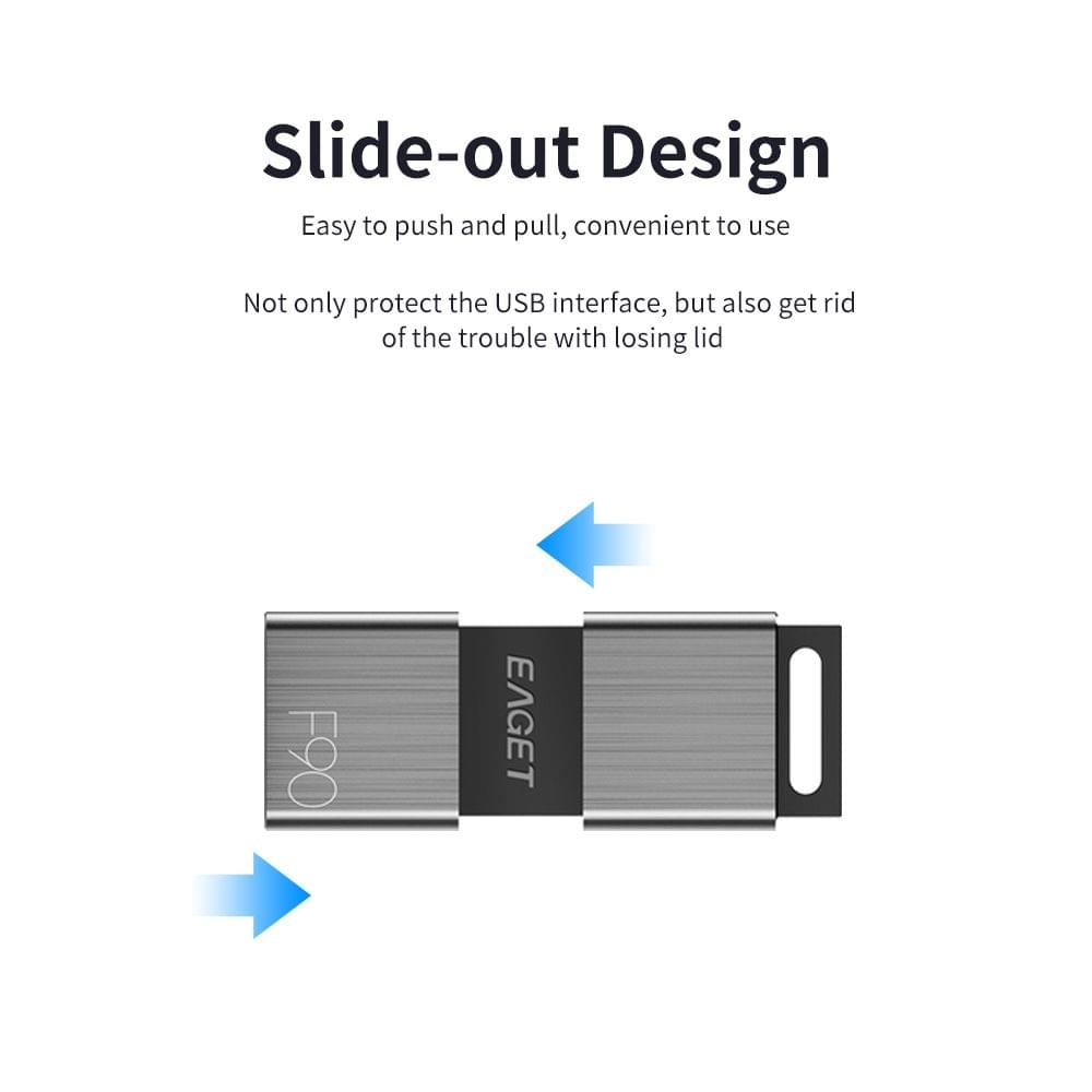 Uniqkart F90 Metal U Disk 128GB USB3.0 Portable Flash Drive - 128GB
