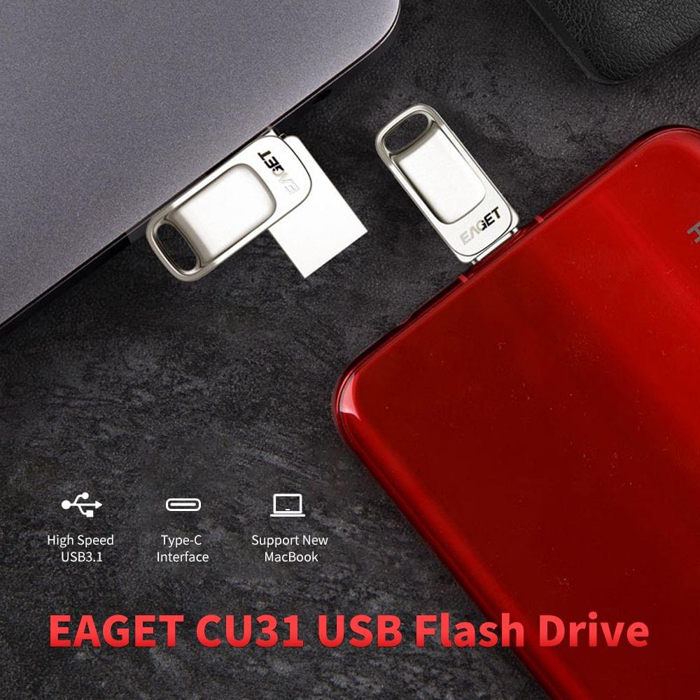 Uniqkart CU31 64GB High Speed Metal USB Flash Drive USB3.0 - 64GB