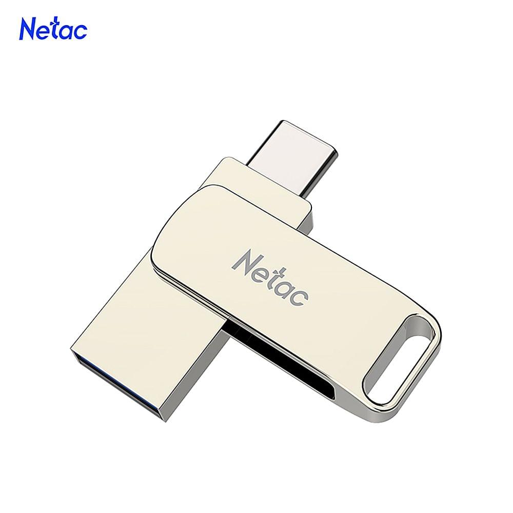 Netac U783C Type-C + USB Double Interface Flash Drive Plug & - 64GB
