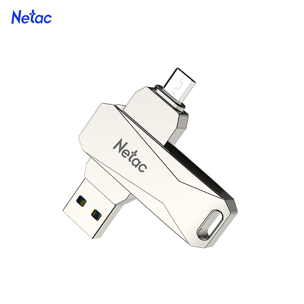 Netac U381 64GB Micro USB + USB Double Interface Flash Drive - 64GB
