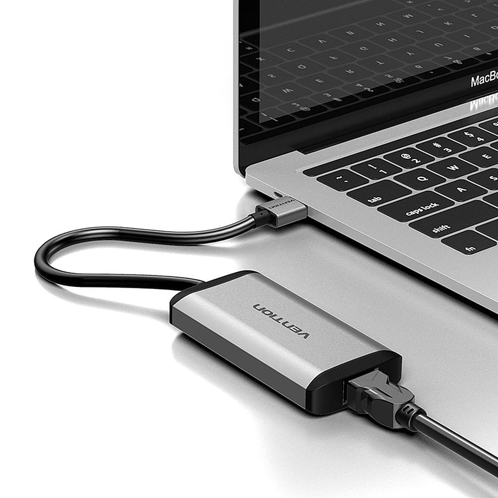 Vention CKBHB 4IN 1 USB HUB USB to 3 * USB 3.0 + RJ45 Port