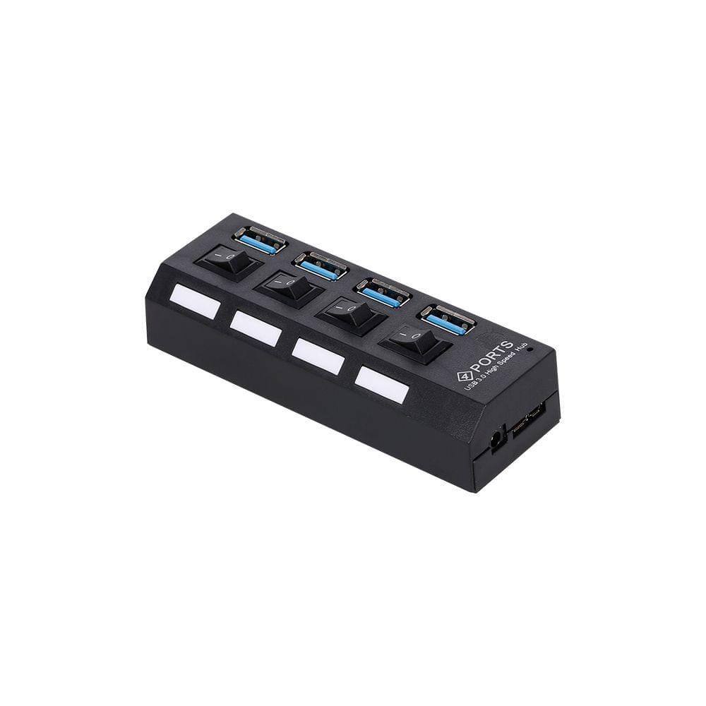 4-Port USB 3.0 HUB USB Splitter 4 Ports Expander with Switch