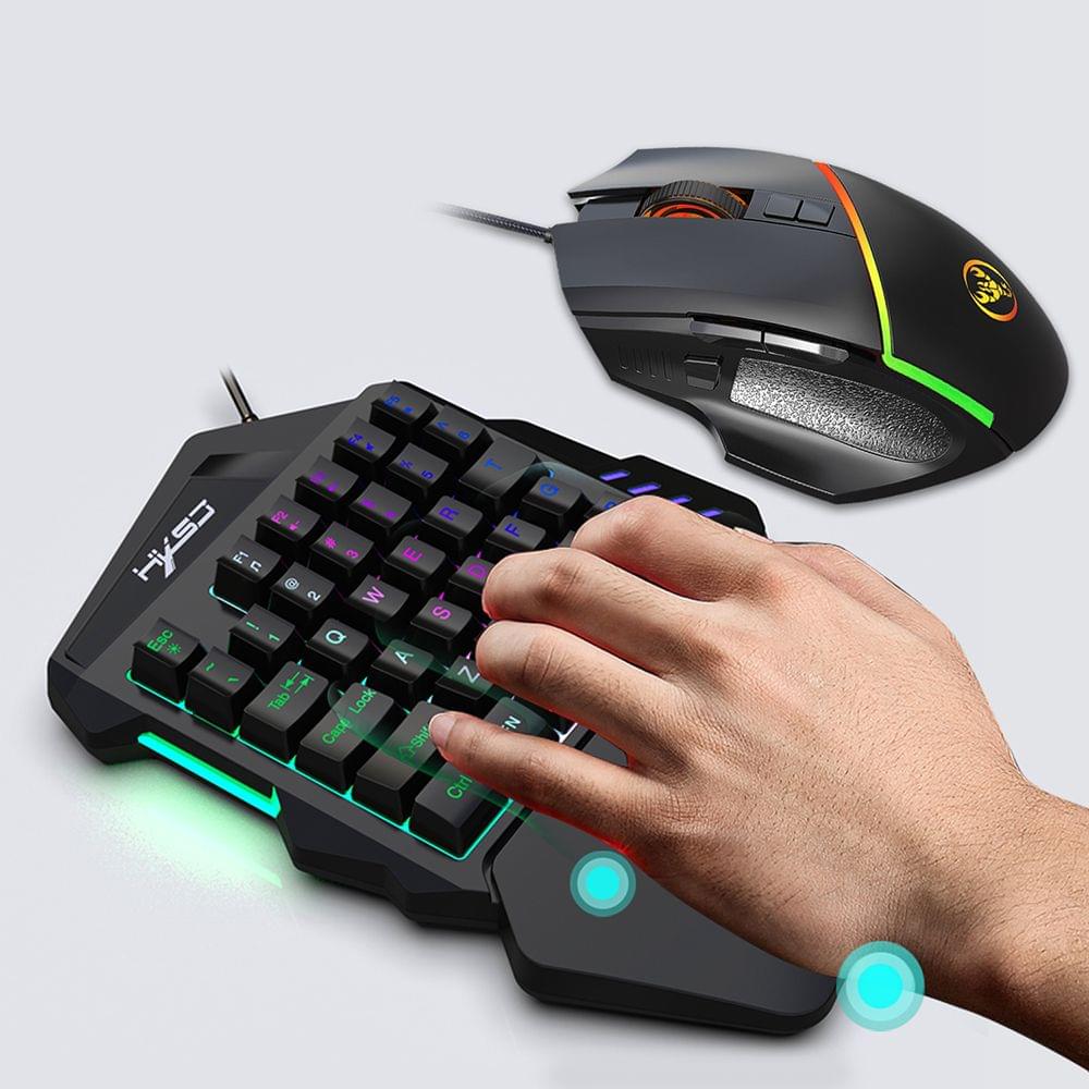 HXSJ A876+V100 Keyboard and Mouse Combo Wired Gaming