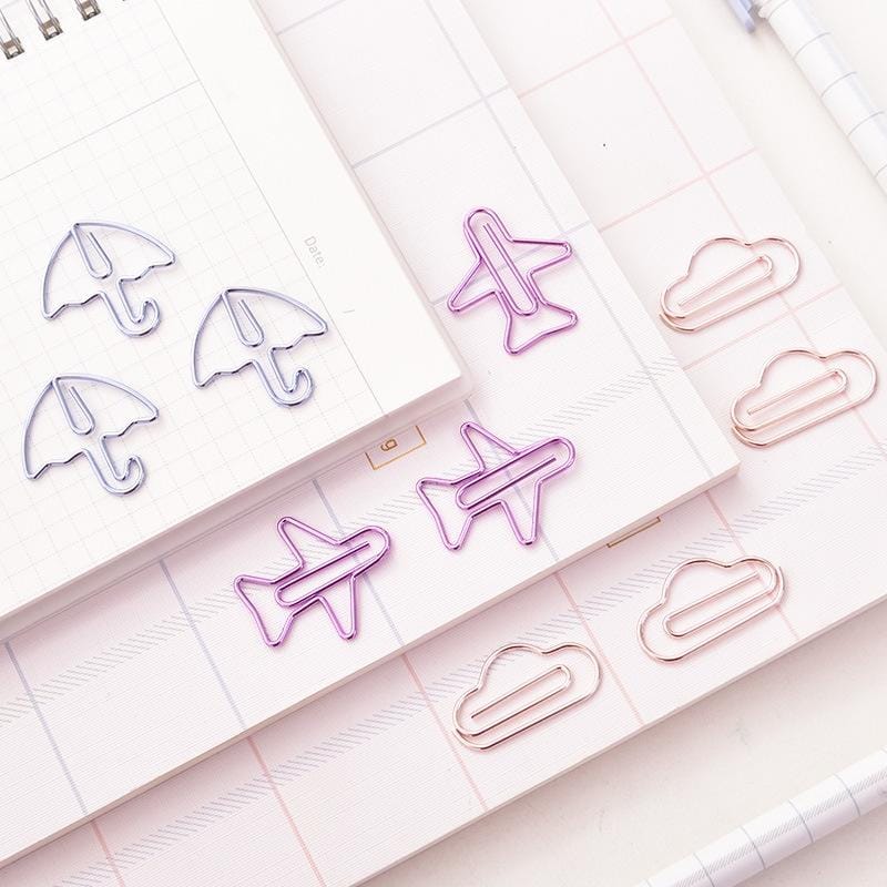 2 Boxes Deli Shaped Colorful Paper Clip Cute Creative Paper Clip